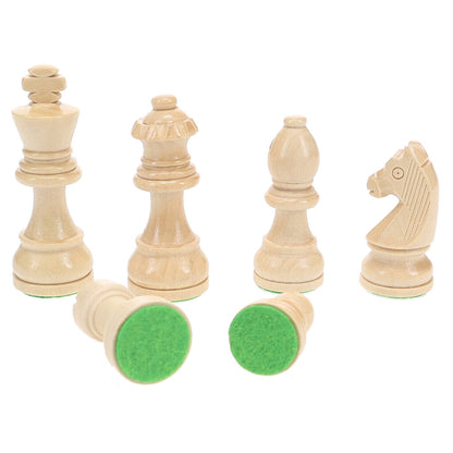 WE Games Black Stained Wood Staunton Weighted Chess Pieces,  3 in. King