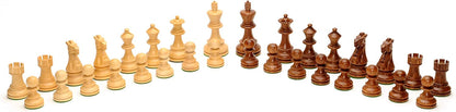 WE Games Weighted English Chess Set, 19 in. Board with Storage, 3.5 in King