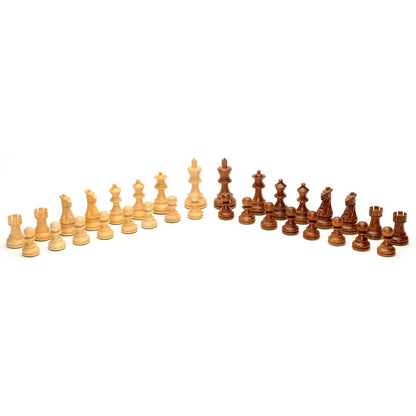 WE Games Wooden Weighted English Chess Pieces