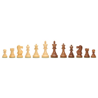 WE Games Wooden Weighted English Chess Pieces