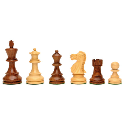 WE Games Wooden Weighted English Chess Pieces