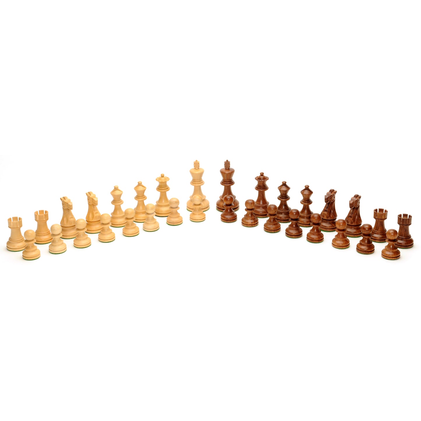 WE Games English Staunton Chess Pieces, Weighted with 4 in. King