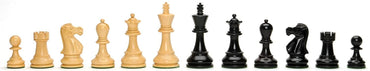 WE Games Jacques Style Chess Pieces, Weighted with 3.375 in. King