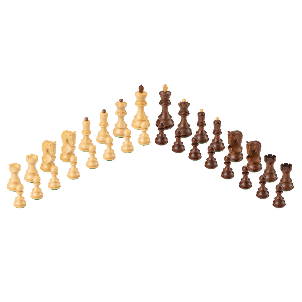 Bobby Fischer Zagreb Chess Set with Wooden Board 21.75 in., 3.74 in. King