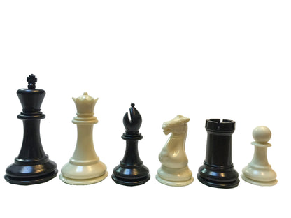 WE Games Tournament Triple Weighted Plastic Chess Pieces, 3.75 in. King