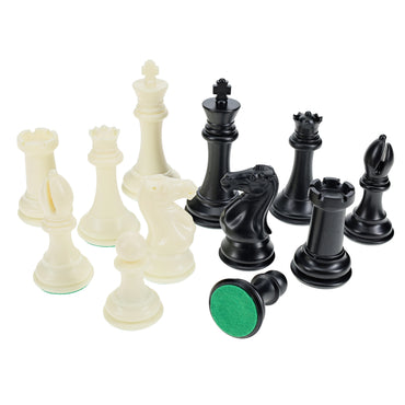 WE Games Tournament Triple Weighted Plastic Chess Pieces,  4 in. King