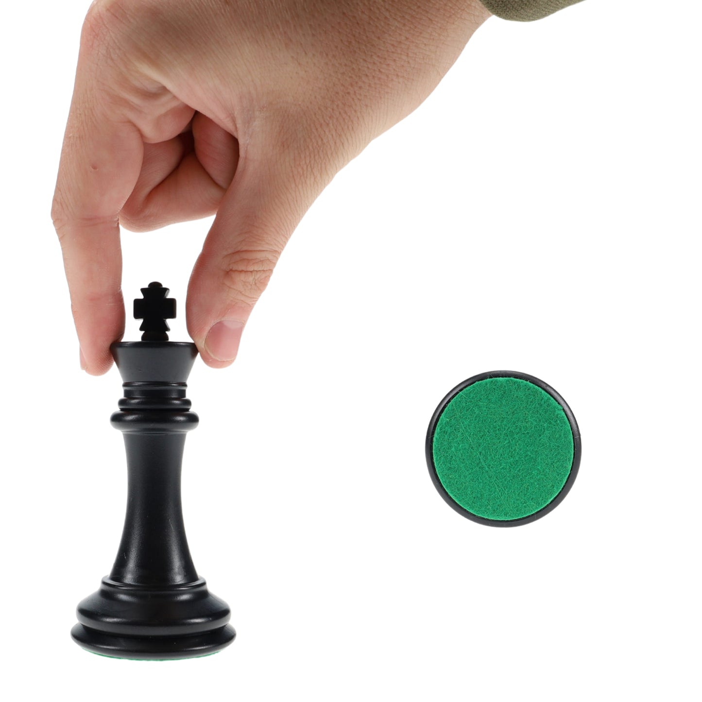 WE Games Tournament Triple Weighted Plastic Chess Pieces,  4 in. King