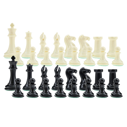 WE Games Tournament Triple Weighted Plastic Chess Pieces,  4 in. King