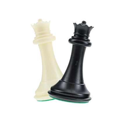 WE Games Tournament Triple Weighted Plastic Chess Pieces,  4 in. King