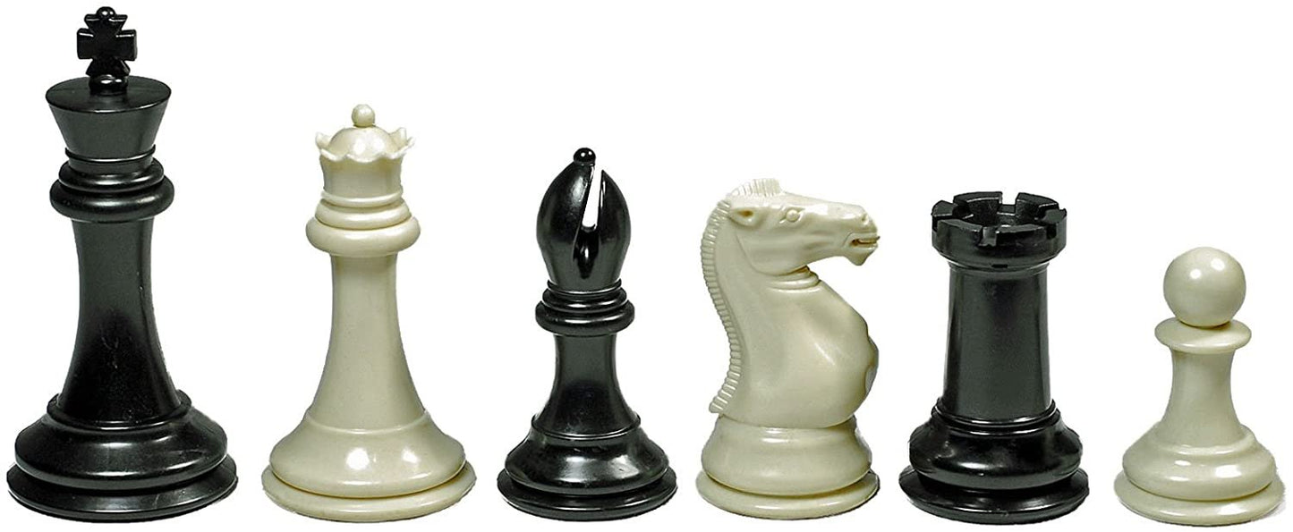 WE Games Tournament Triple Weighted Plastic Chess Pieces,  4 in. King