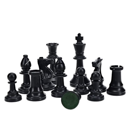 Weighted Plastic Staunton Chess Pieces, 3.75 in King