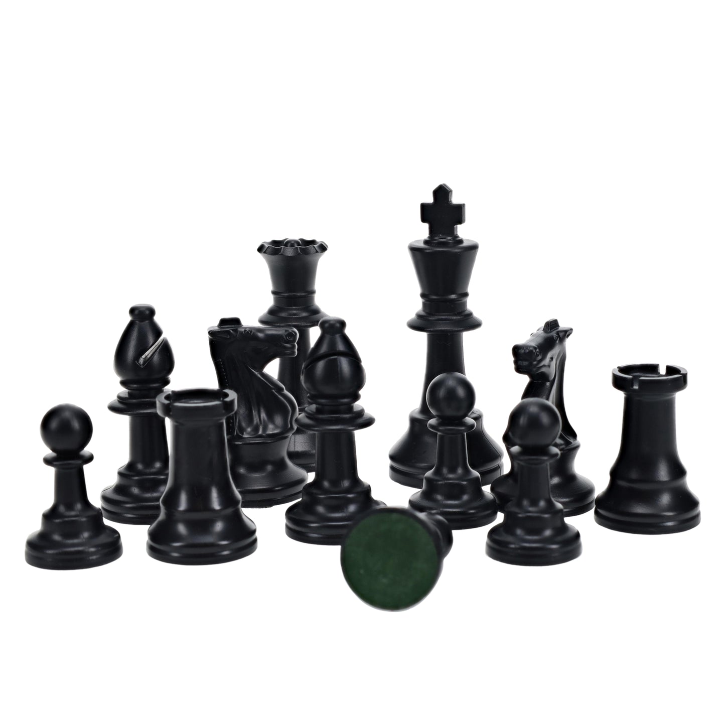 Plastic Staunton Tournament Chess Pieces, 3.75 in King