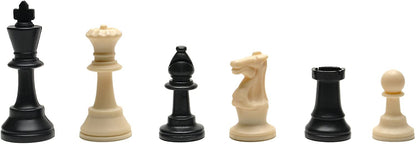 WE Games Plastic Staunton Tournament Chess Pieces, 3.75 in King