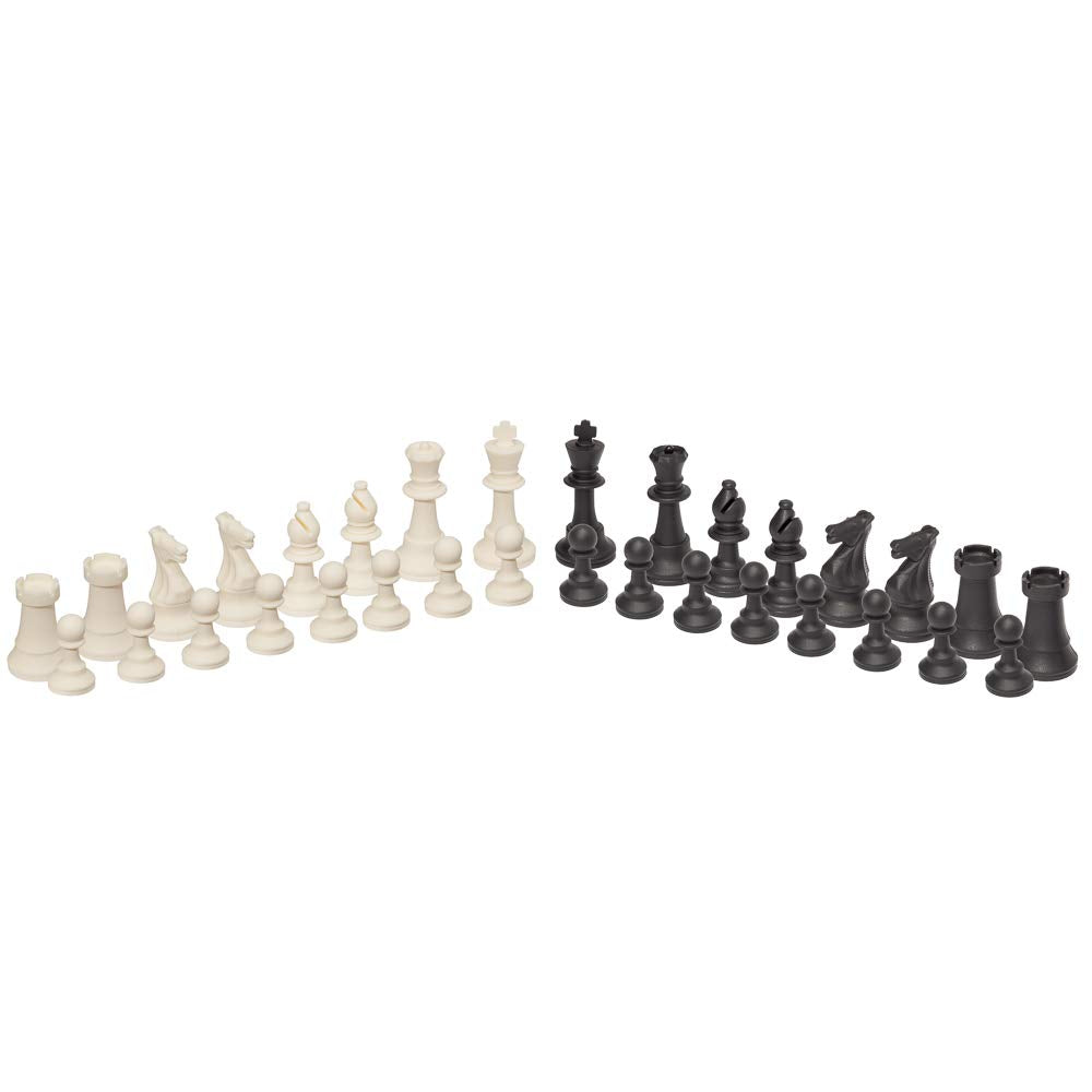 WE Games Silicone Staunton Tournament Chess Pieces, 3.75 inch King