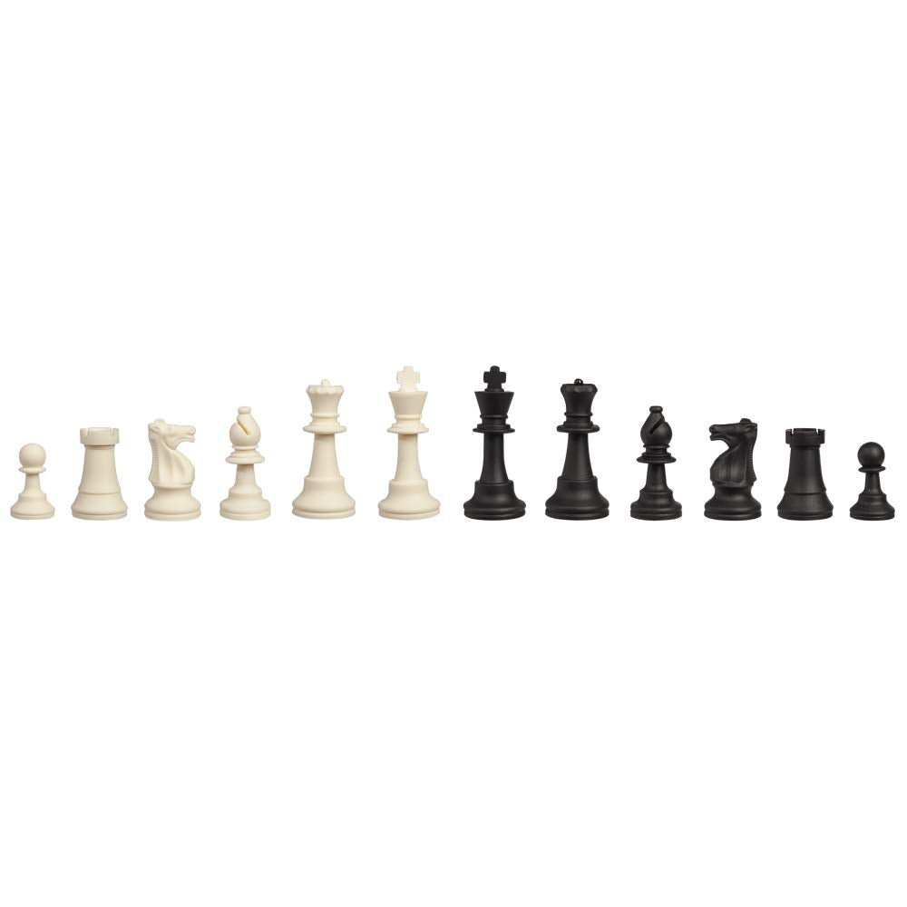 WE Games Silicone Staunton Tournament Chess Pieces, 3.75 inch King