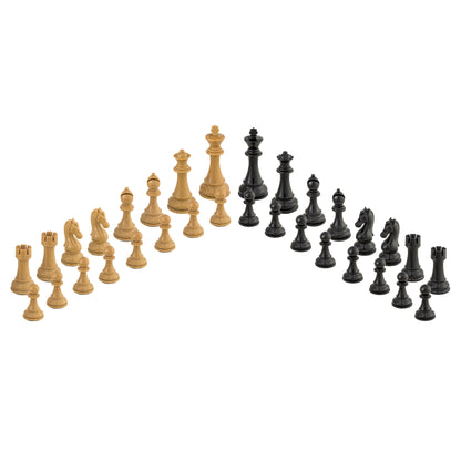 Bobby Fischer Faux Wood Chess Pieces, 4.25 in. king