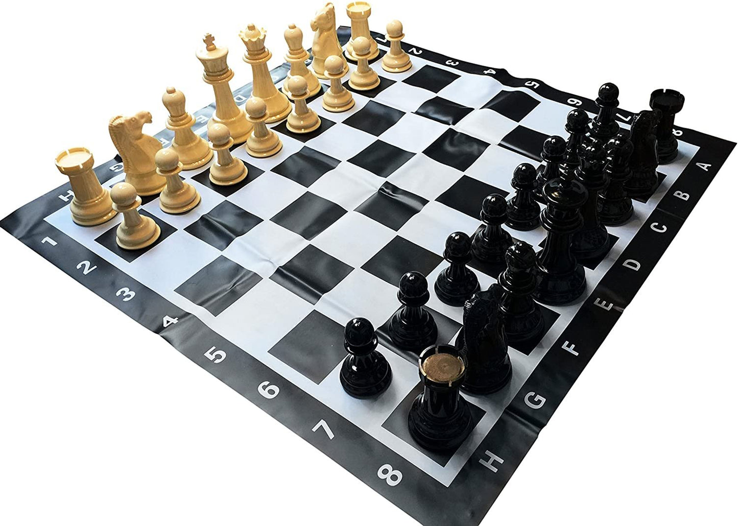 WE Games Garden Chess Set - Large 8 inch King, 35.5 inch Board