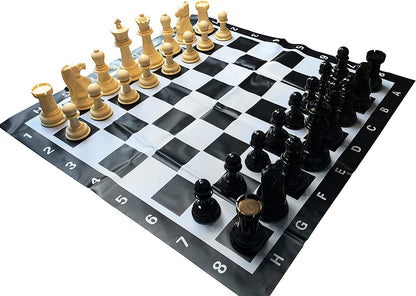 WE Games Garden Chess Set - Large 8 inch King, 35.5 inch Board