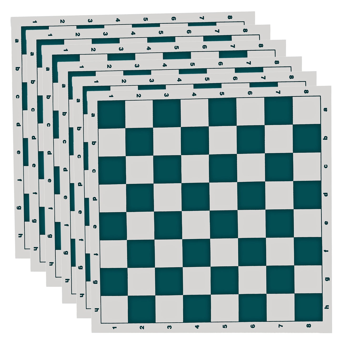 WE Games Tournament Roll Up Vinyl Chess Board - Green - 20 in.