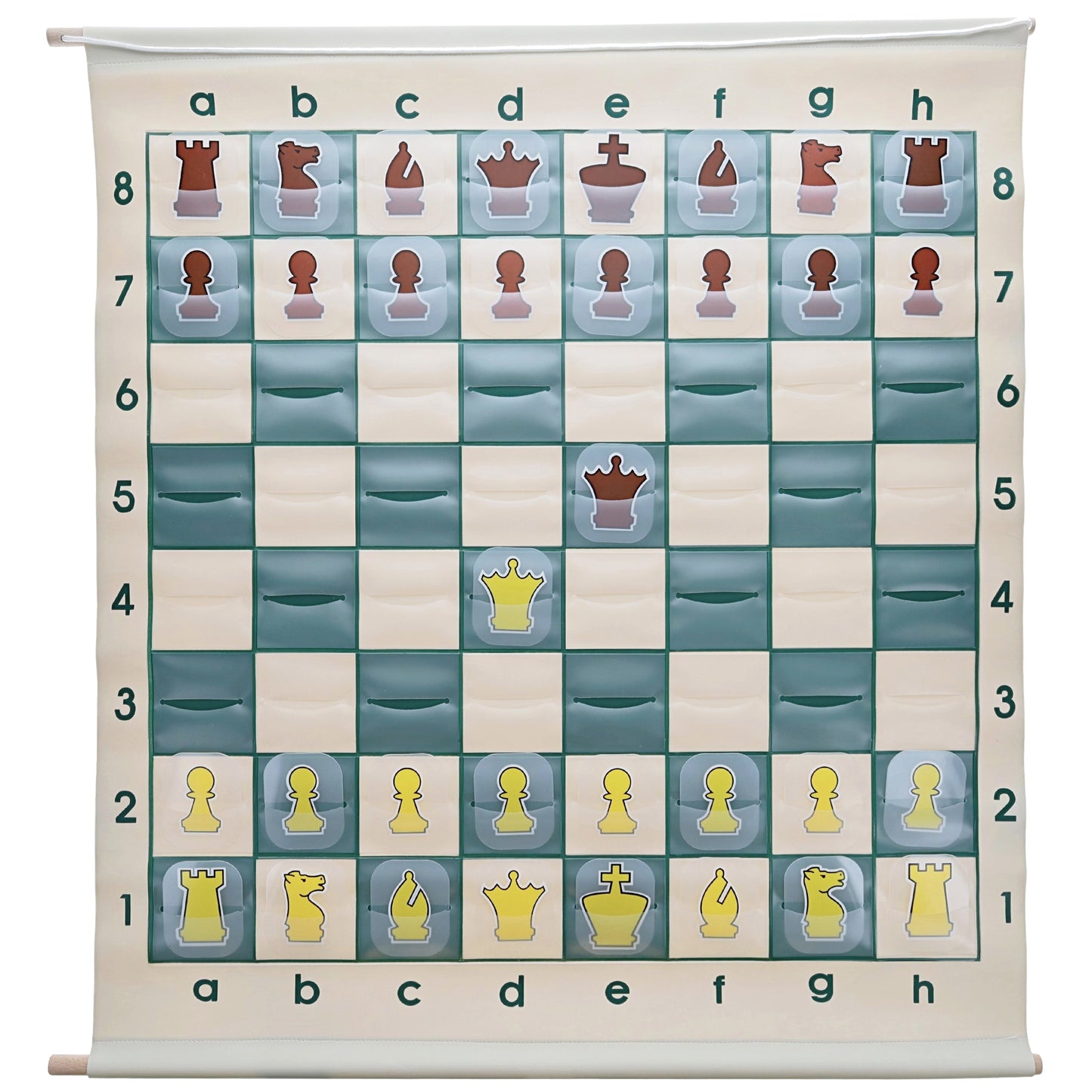 WE Games Chess Teaching Demonstration Board, Pieces Included, 27 in.