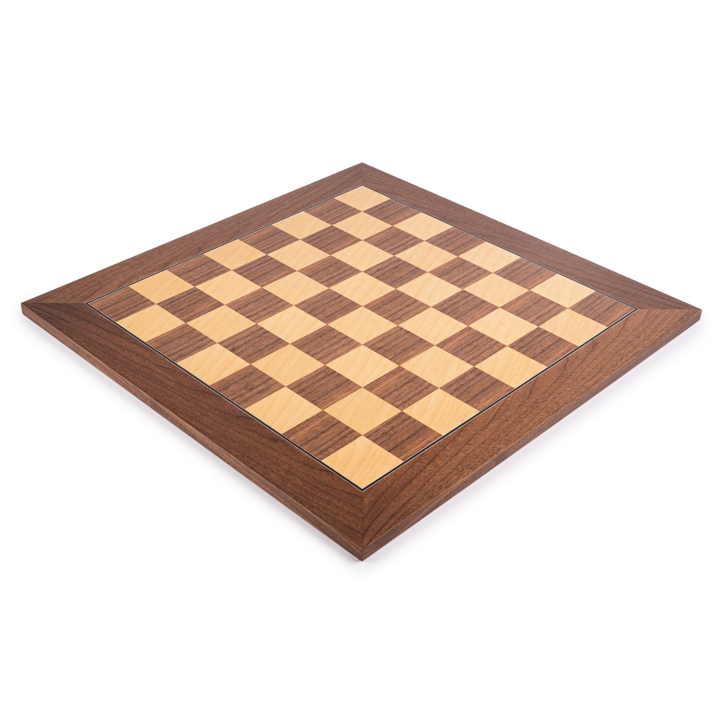 WE Games Deluxe Walnut Wood Chess Board – Handmade in Spain, 20 in.