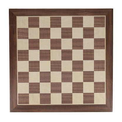 WE Games French Staunton Chess Set - Weighted Pieces & Walnut Wood Board 14.75 in.