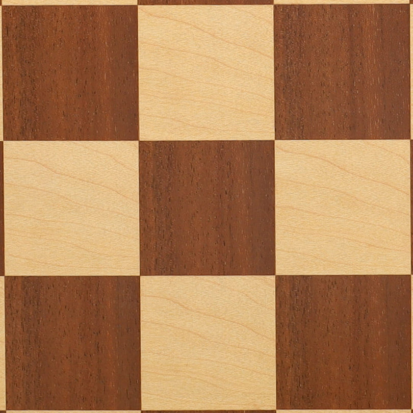 WE Games Deluxe Walnut Wood Veneer Chess Board - 18 in.