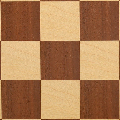 WE Games Deluxe Walnut Wood Veneer Chess Board - 18 in.