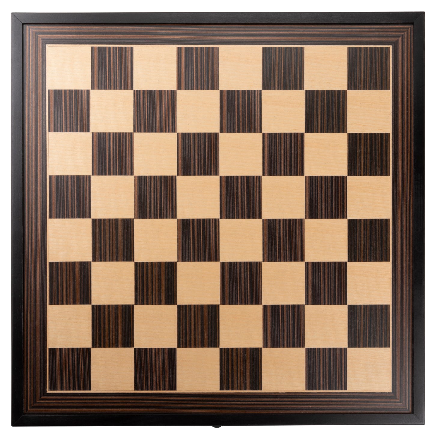 WE Games Black Stained Chess Board with Storage Drawers