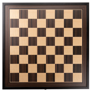 WE Games Black Stained Chess Board with Storage Drawers