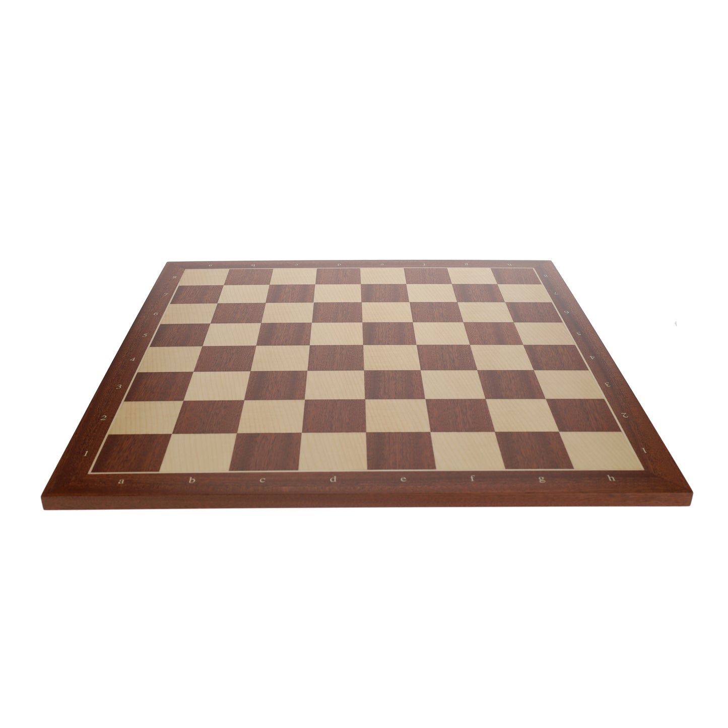 WE Games Mahogany Stained Wooden Chess Board, Algebraic Notation,19.75 in.