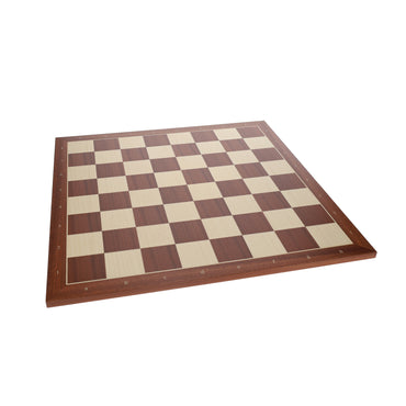 WE Games Mahogany Stained Wooden Chess Board, Algebraic Notation, 21.25 in.