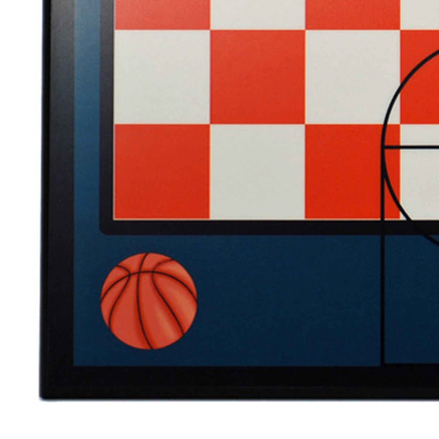 WE Games Basketball Themed Laminate Chess Board, 20 in.