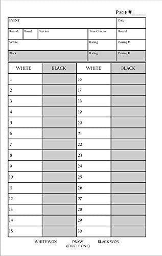 WE Games Hardcover Chess Scorebook & Notation Pad - Soft Touch