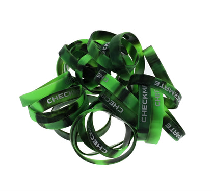 WE Games Silicone Checkmate Wristbands - Bulk Pack of 25