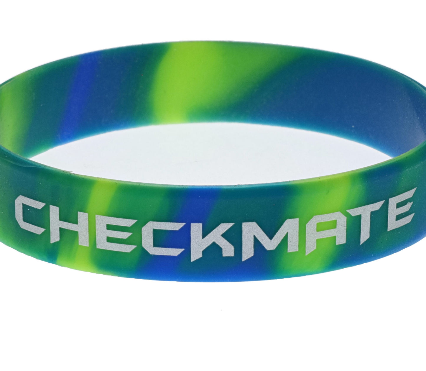 WE Games Silicone Checkmate Wristbands - Bulk Pack of 25