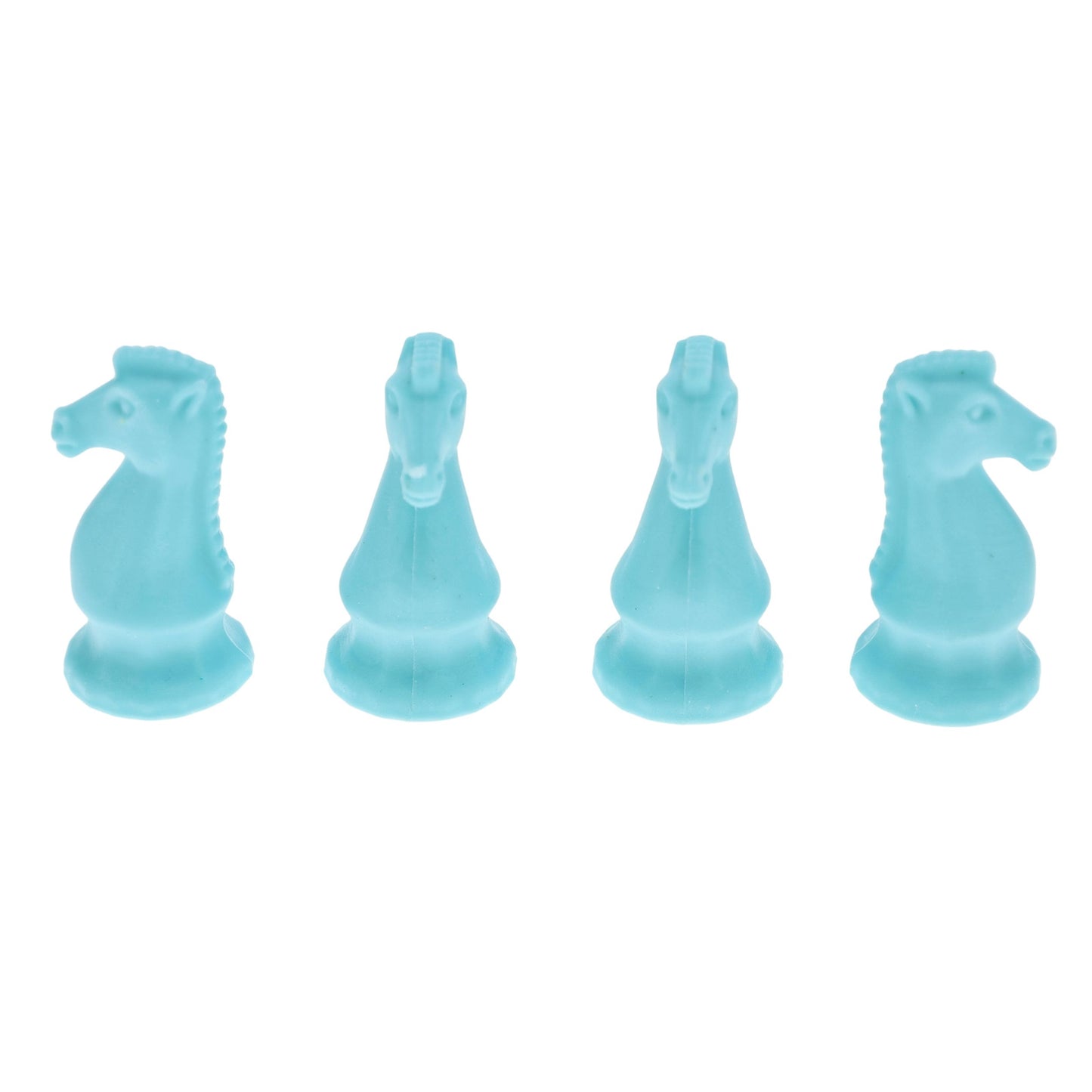 WE Games Blue Knight Chess Erasers - Bulk Pack of 30