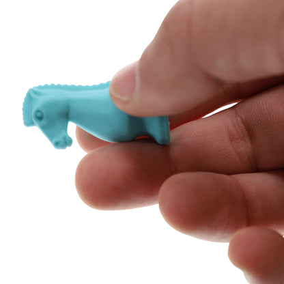 WE Games Blue Knight Chess Erasers - Bulk Pack of 30