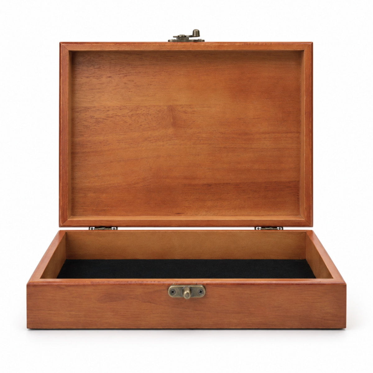WE Games Old World Wooden Treasure Box with Brass Latch