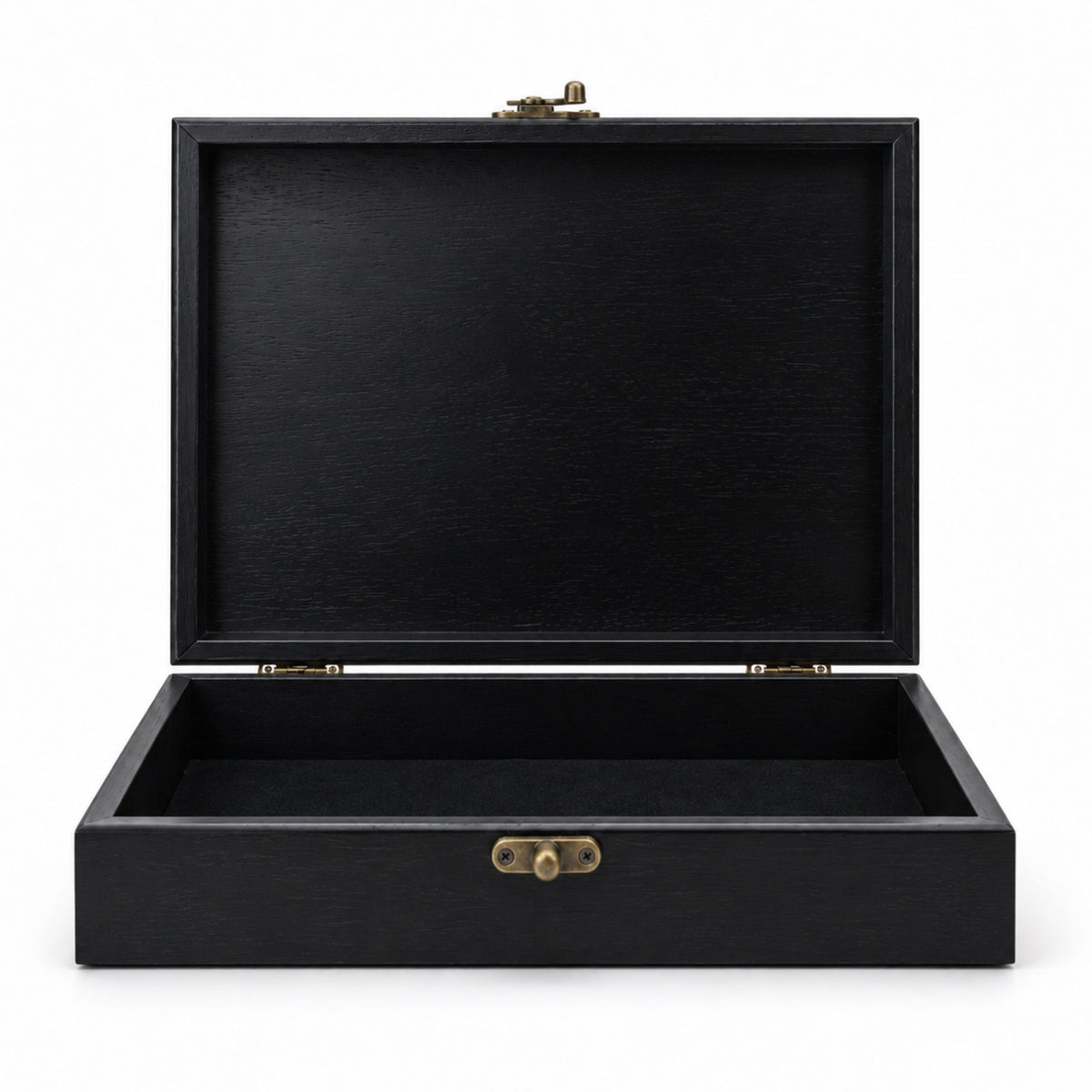 WE Games Old World Wooden Treasure Box with Brass Latch