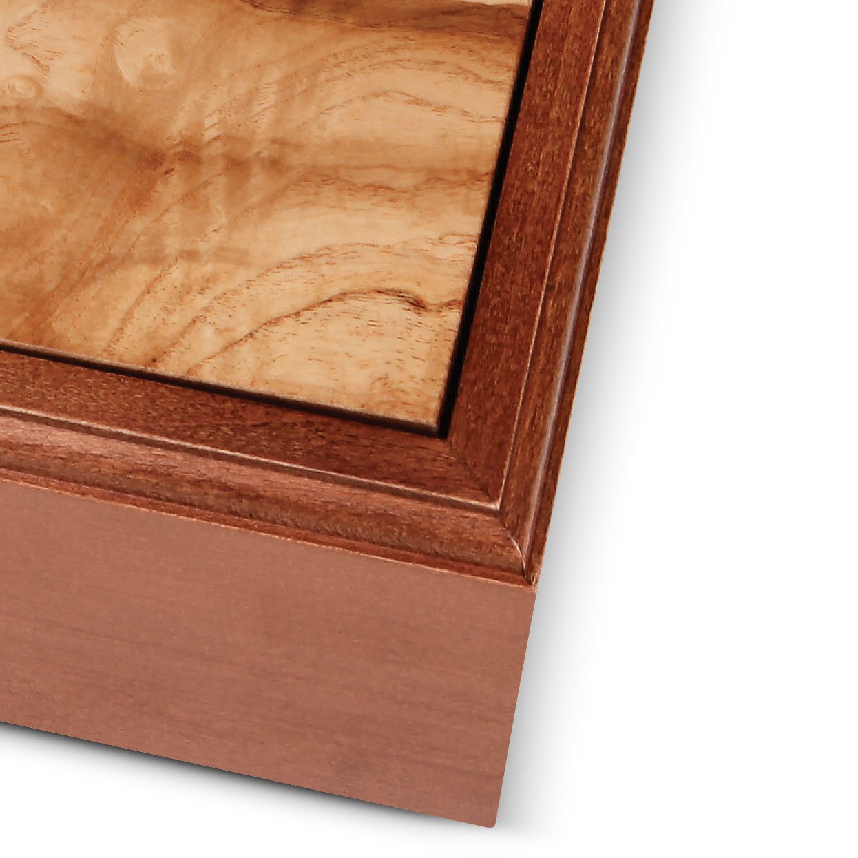 WE Games Wooden Keepsake Stash Box with Olive Wood Lid