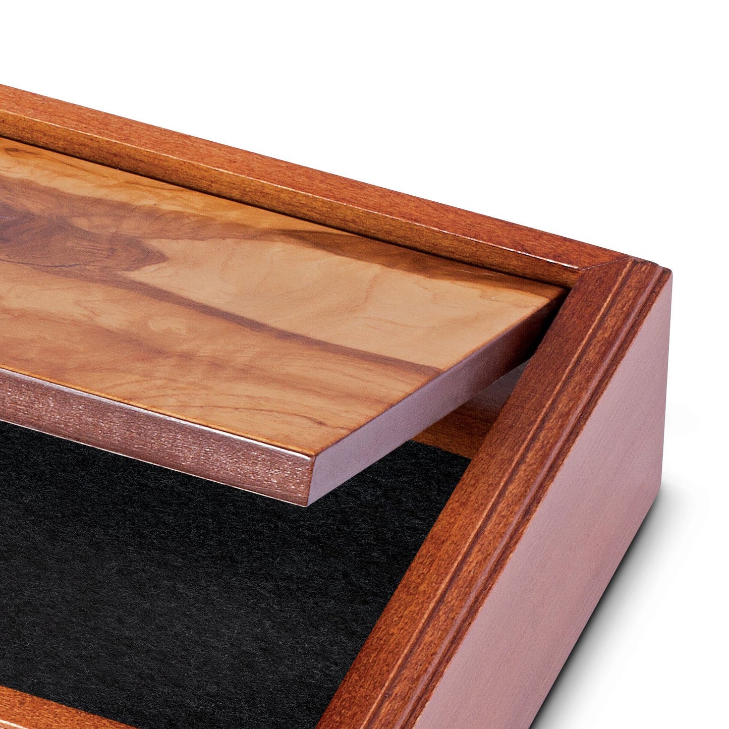 WE Games Wooden Keepsake Stash Box with Olive Wood Lid