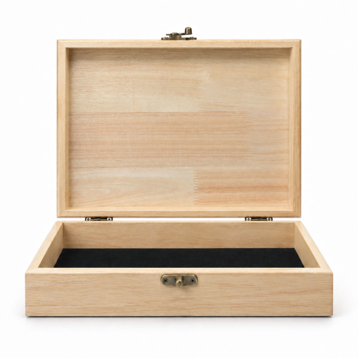 WE Games Old World Wooden Treasure Box with Brass Latch