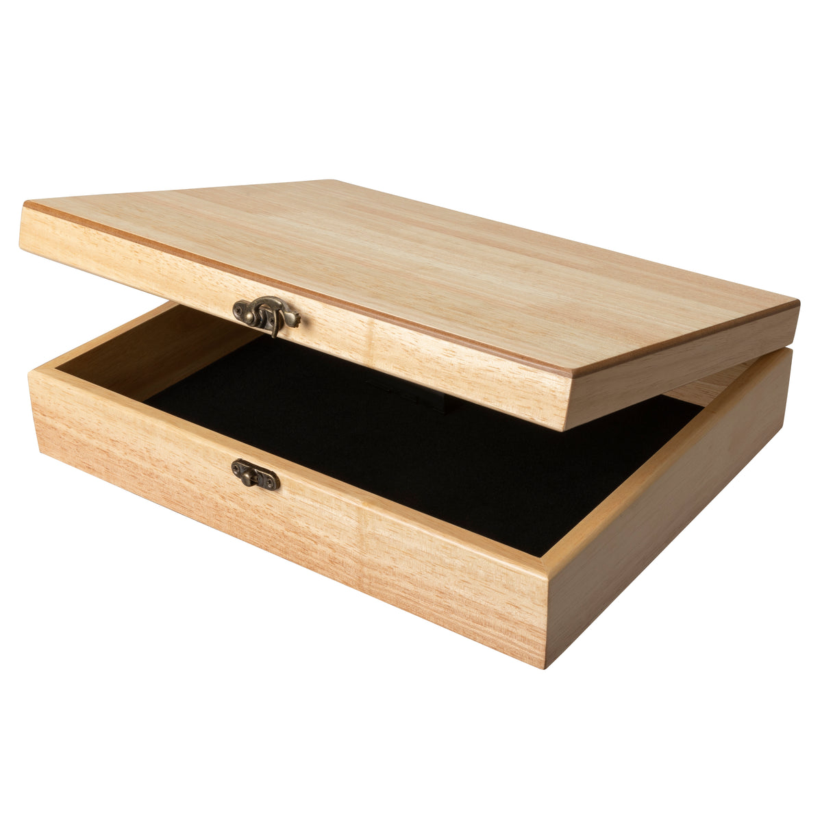 WE Games Old World Wooden Treasure Box with Brass Latch