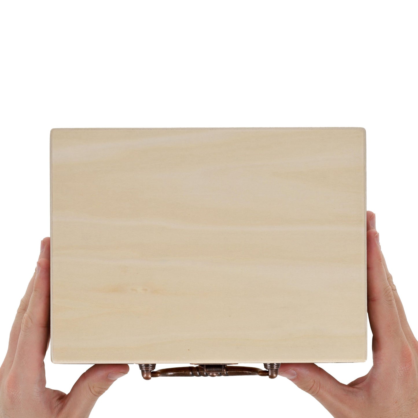 WE Games Double 6 Dominoes, Black & White Two-Toned with Spinners - Ivory Dominoes with Natural Wooden Treasure Box