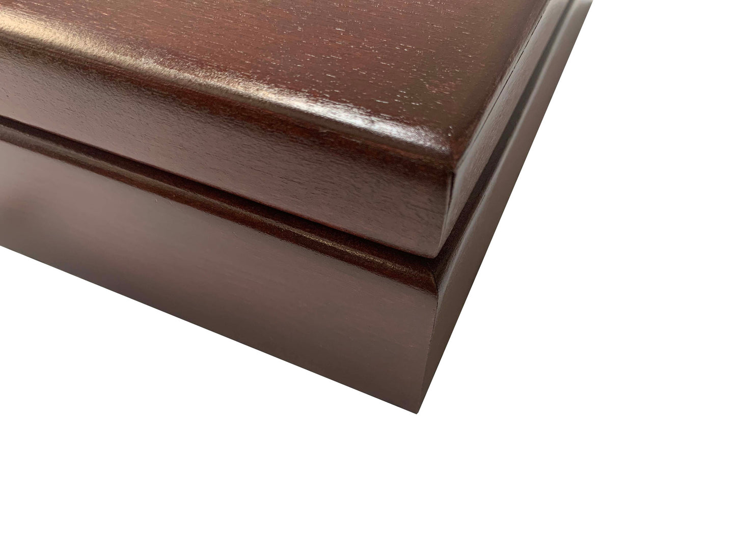 WE Games Wooden Valet Box - Mahogany Stain (Made in USA)