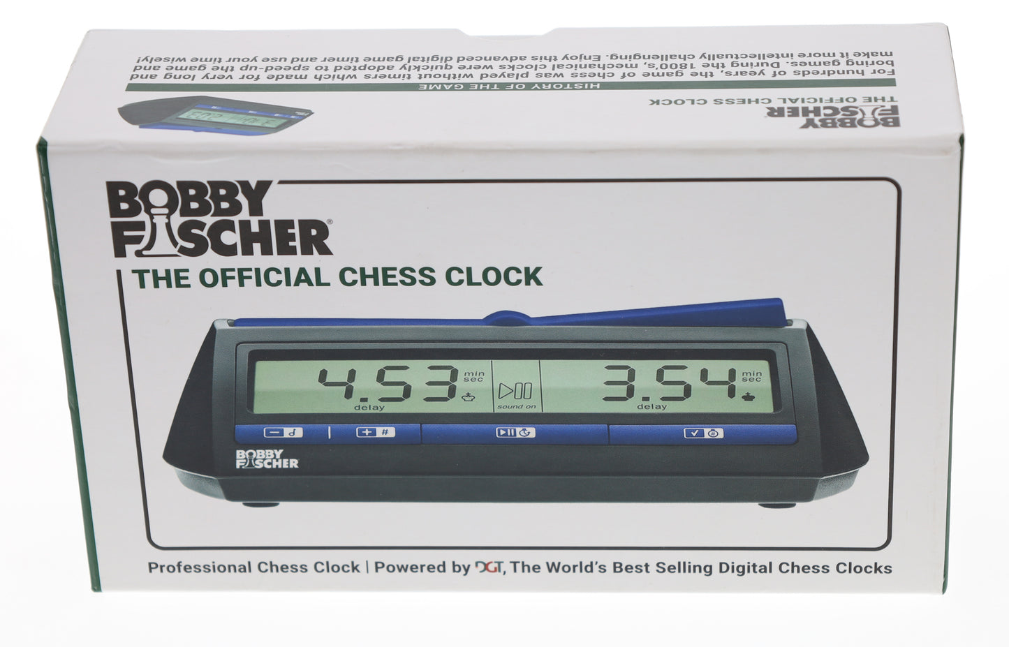 Bobby Fischer Digital Chess Clock/Timer - Powered by DGT