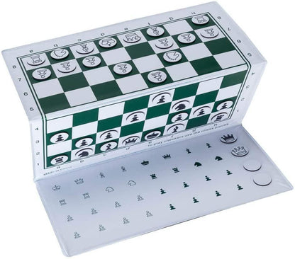 WE Games Magnetic Travel Chess Set Trifold