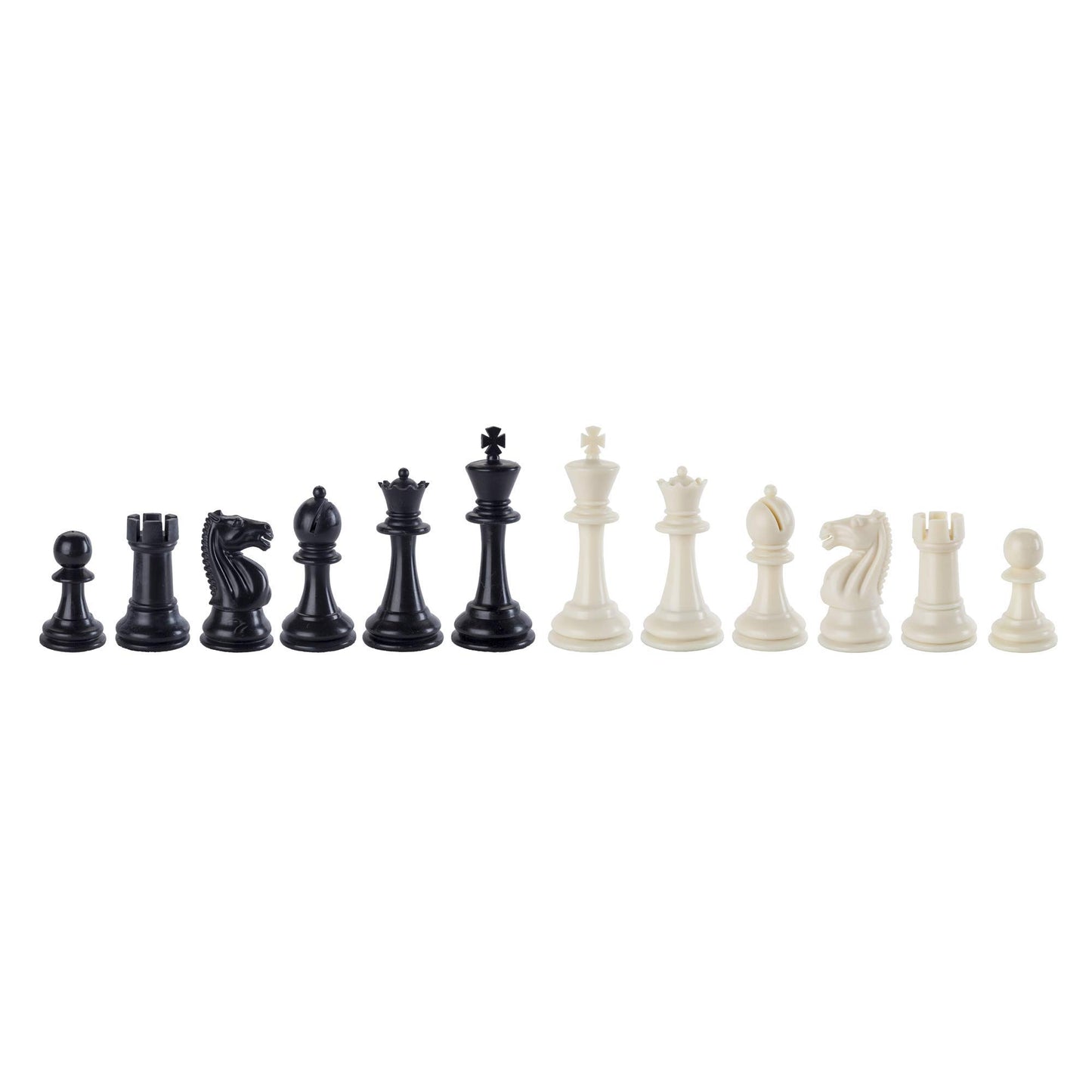 WE Games Best Value Tournament Chess Set - 20 inch Vinyl Chessboard, Staunton Chessmen with 3.75 inch King, Bag and Instruction Manual