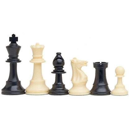 WE Games Best Value Tournament Chess Set - Plastic Staunton Chess Pieces and Roll-Up Vinyl Chess Board